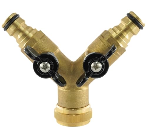 Fittingstore - GARDENA Y-Verteiler 3-Wege oder mit G 3/4" Innengewinde Wasserhahn Ventil Kupplungsverbinder Garten (A3: G3/4" IG - 2x Stecker) von fittingstore
