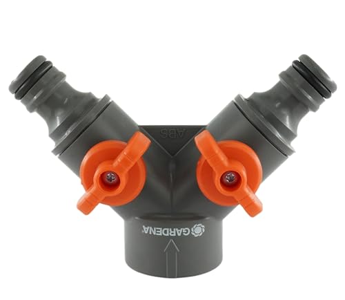 Fittingstore - GARDENA Y-Verteiler 3-Wege oder mit G 3/4" Innengewinde Wasserhahn Ventil Kupplungsverbinder Garten (A3: G3/4" IG - 2x Stecker (Gardena)) von fittingstore