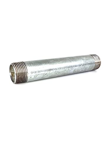 Gewindeverlängerung Doppelnippel Rohrnippel ähnlich EN 10241 / DIN 2982, Messing-/vernickelt Edelstahl (ST - R 2 1/2" - 200 mm) von fittingstore