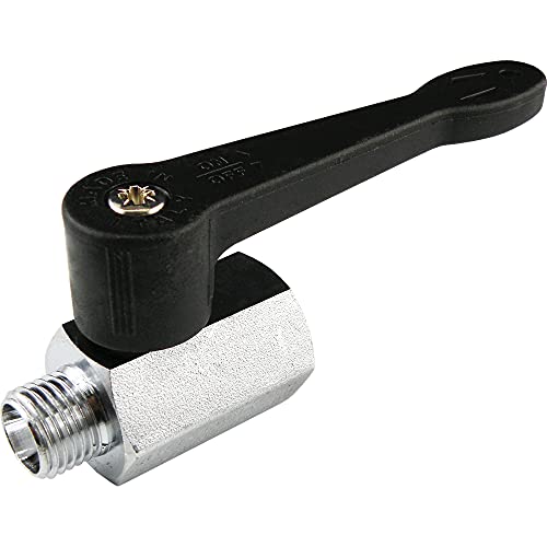 Mini-Kugelhähne mit langem Griff, PN 15, Druckluft, Wasser, Vakuum Ventile, Kugelhahn (Innen-/Außengewinde: G 1/4") von fittingstore