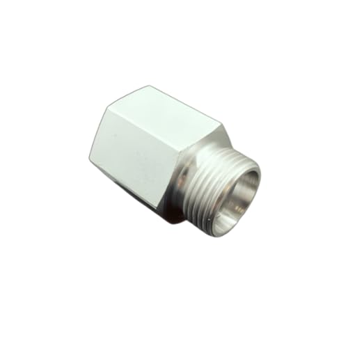 Fittingstore - Reduziernippel mit metrischem Gewinde/G-Gewinde Adapter, bis 315 bar Fitting Stahl verzinkt (AG: M 22 x 1,5 // IG: G 1/4") von fittingstore