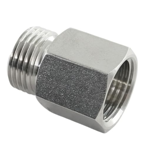 Reduziernippel mit zylindrischem Außen-/Innengewinde Edelstahl Druckluft Wasser Fittinge (AG: 1/8" x IG: G 1/4") von fittingstore