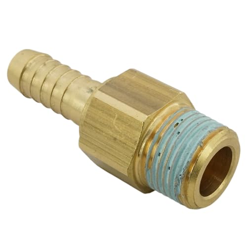 Schlauchtülle mit Außengewinde und 360° drehbar Messing PN 12 (R 1/4" - 9 mm) von fittingstore