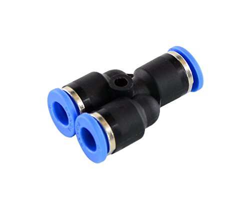 Y-Steckverbinder Pneumatik Steckverschraubung Druckluft Leitungsverbinder (12 x 8 mm (reduziert)) von fittingstore