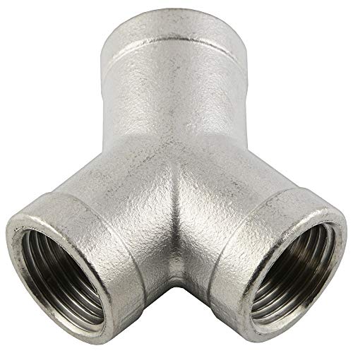 Fittingteile - 2-fach Verteiler mit 3x Innengewinde Luftweichen Druckluft Wasser Fittinge (Werkstoff: Edelstahl - Gewindegröße: Rp 1/2") von fittingteile