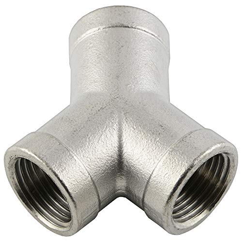 Fittingteile - 2-fach Verteiler mit 3x Innengewinde Luftweichen Druckluft Wasser Fittinge (Werkstoff: Edelstahl - Gewindegröße: Rp 1/4") von fittingteile