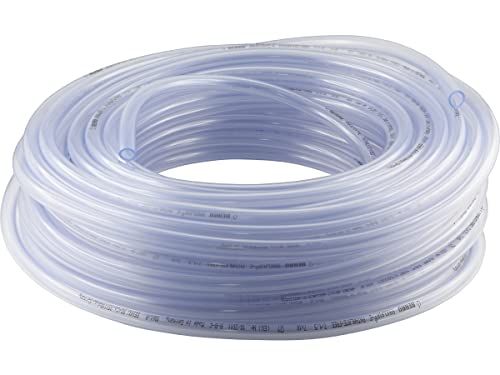 Fittingteile - 25-Meter PVC-Schlauch ohne Gewebeeinlage Lebensmittelqualität für Trinkwasser Druckluft Fruchtsaft Limonade (Innen x Außen: 4 x 7 mm) von siwerk