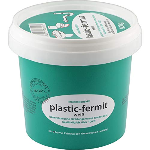 Fittingteile - Dichtungspaste für Hanf- oder Flachseindichtungen plastic-fermit (Ausführung: plastic-fermit - Inhalt: 500g) von fittingteile