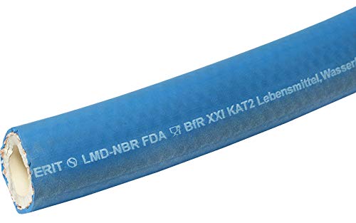 Fittingteile - Förder- Reinigungs- Dampfschläuche für Lebensmittelbereiche Heißwasser Hochtemperaturschlauch Meterware (Schlauch Ø Innen: 19,0 mm) von siwerk