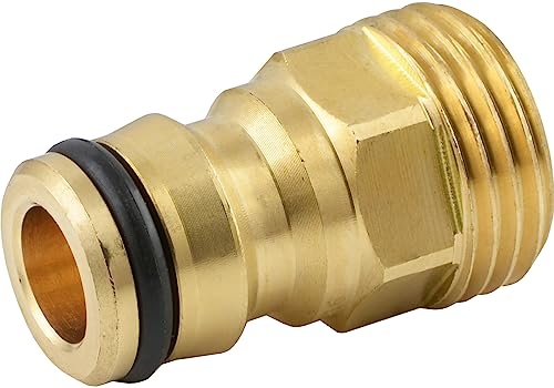 Fittingteile - G 1/2" Kupplungsstecker mit Außengewinde - Gartenschlauch Stecker Bewässerungssysteme (Messing) von fittingteile