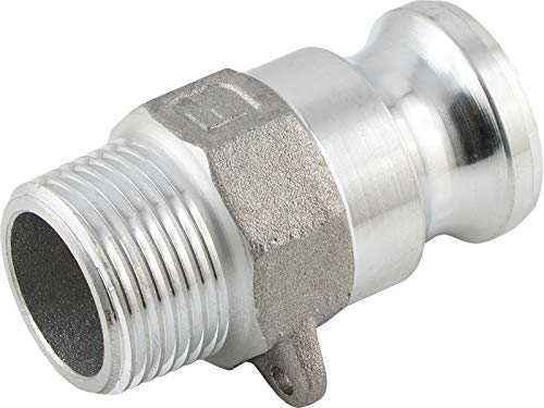 Fittingteile - Kamlock Schnellkupplungsstecker mit Außengewinde Typ F (Werkstoff: Aluminium - Gewindegröße: Rp 1-1/4") von fittingteile