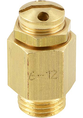 Fittingteile - Mini-Sicherheitsventile einstellbar (nicht bauteilgeprüft) Kessel Druckluft Überdruckventile (Gewindegröße: G 1/4" - Werkstoff: Messing - Einstellbereich: 3-7 bar) von siwerk