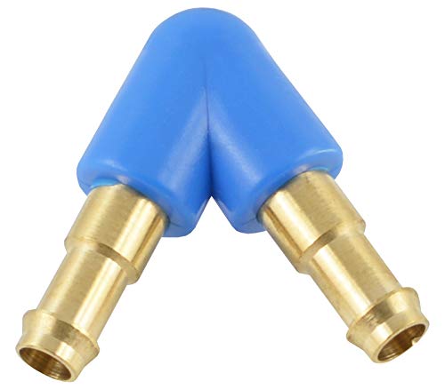 Fittingteile - Mini V-Schlauchverbinder Verteiler für PVC-Pneumatikschläuche Steckverbinder (Ausführung: V-Verbinder - Schlauch Ø innen: 4 mm) von fittingteile