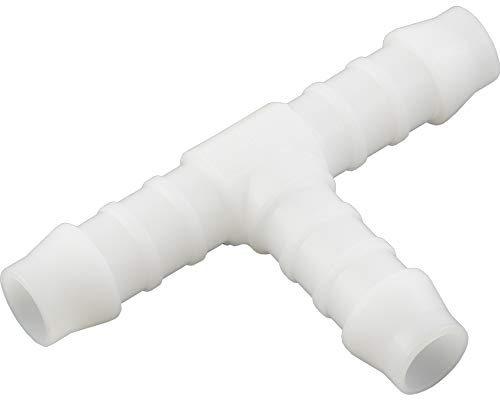 Fittingteile - T-Schlauchverbinder aus Kunststoff PVDF für Lebensmittel bis 10 bar (Ausführung: T-Verbinder - Schlauch Ø innen: 10 mm) von fittingteile