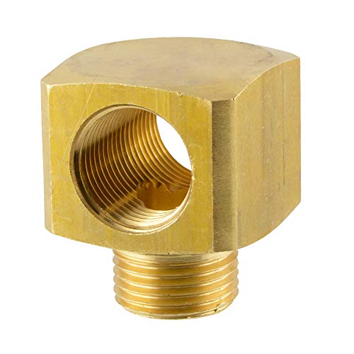 Fittingteile - T-Stück Verteiler Innen-Außen-Innengewinde Druckluft Wasser Messing-/vernickelt Aluminium (Werkstoff: Messing - Gewindegröße: G 1/4") von fittingteile