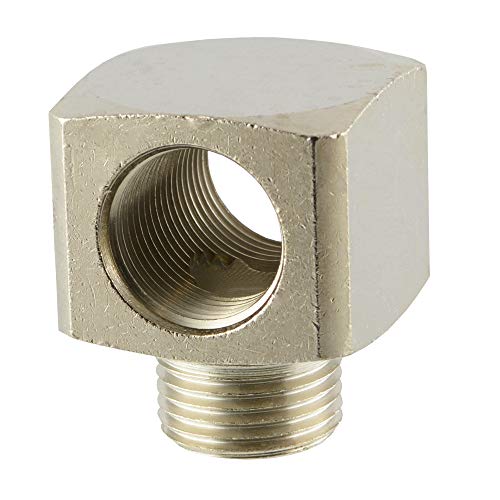 Fittingteile - T-Stück Verteiler Innen-Außen-Innengewinde Druckluft Wasser Messing-/vernickelt Aluminium (Werkstoff: Messing vernickelt - Gewindegröße: G 3/8") von fittingteile