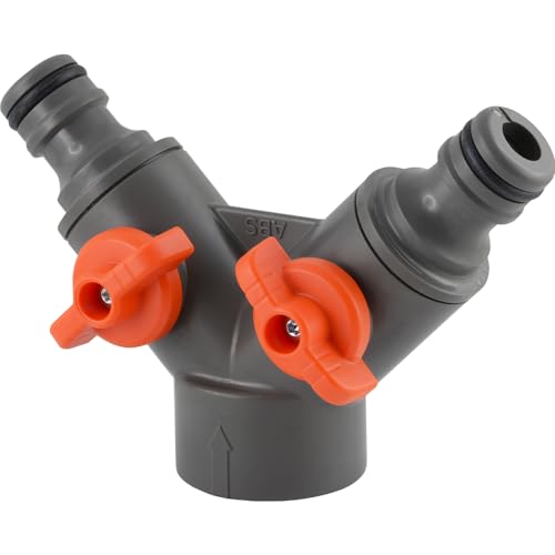 Fittingteile - Y-Verteiler Kupplungsstecker mit 3/4" Innengewinde 2-Wege Garten Kupplungsstecker für Wasser von fittingteile