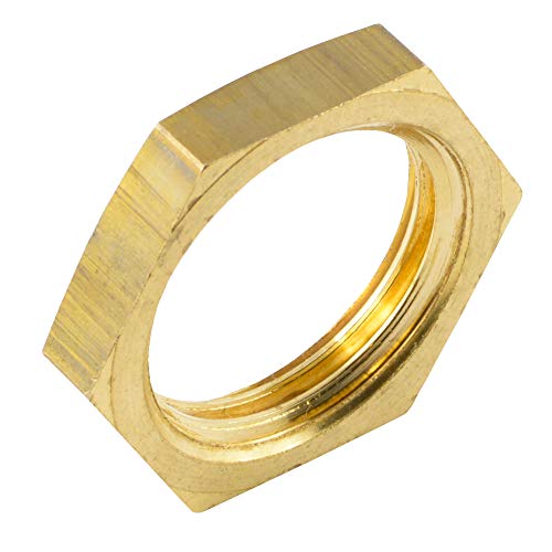 Fittingteile - Zöllig Gegenmutter Befestigungsmutter Schalttafelmutter (Werkstoff: Messing - Gewindegröße: G 1/4") von fittingteile