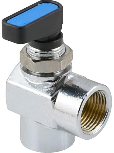Fittingteile - Winkel-Kugelhahn mit einseitigem Knebelgriff für Druckluft Wasser Vakuum Ventil (G 1/4") von siwerk