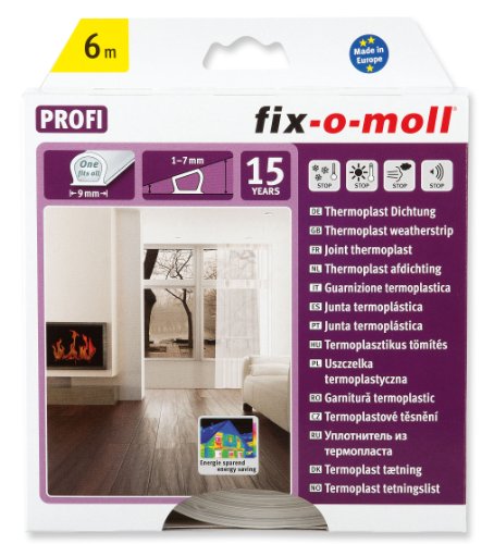 fix-o-moll Thermoplast Dictung 6 m 7 x 9 mm transparent, 3565200 von Fix-O-Moll
