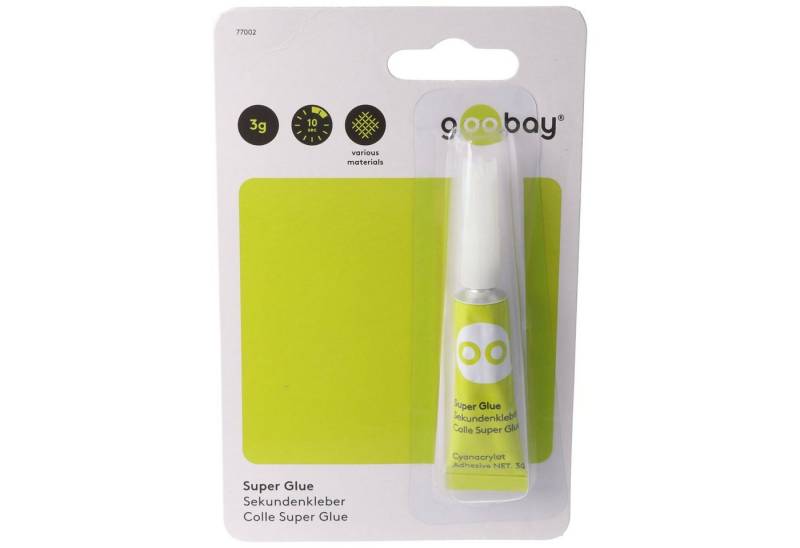 fixPOINT Heißklebestift Sekundenkleber 3 g Tube von fixPOINT