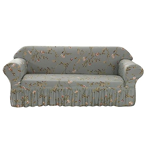 Fixinus High Stretch Sofabezug Moderne Sofaüberwurf Jacquard Elastische Sofahusse mit 1 Kissenbezug für Wohnzimmer Protector für Hunde Haustiere (Hy, 2 Sitzer) von Fixinus