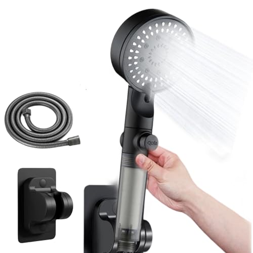 Hydroboosts High Pressure 5-Mode Filtered Shower Head, 2025 New Multi-functional High Pressure Shower Head with 5 Adjustable Spray Settings and Built-In Water Control Switch, for hard water (A-1) von fjaldjfu