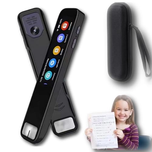 Scannix Stift,2025 Scannix Ki-Stiftscanner– Echtzeit Sprachübersetzer & Scanner mit Touchscreen,unterstützt 134 Sprachen, offline&online nutzbar, Echtzeit-Scan-Lesestift für Legasthenie (Schwarz 1.0) von fjaldjfu