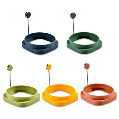 5pcs Silikoneiringe nicht stäbchen gebratener Eierkocher Ring Quadratherkern 5pcs Silikoneiringe nicht stäbchen gebratener Eierkocher Ring Quadratherkern von fkngcp