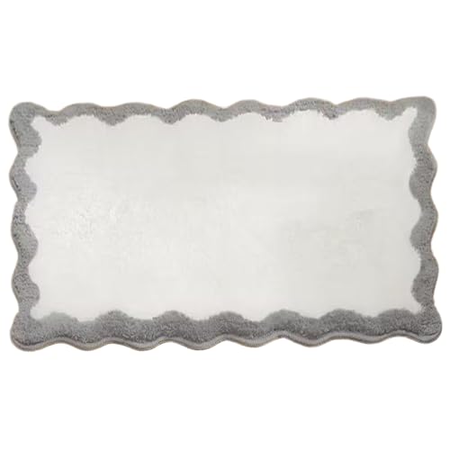 Badezimmer Teppich 20x32 '' Imitation Woll mit einer Badematte mit einem Rutsch-Rückenverschleiß und tränenfantierter Jakobsmuschel Teppich mit Schlosskante für Badezimmer, Wohnzimmer und Schlafzimme Badezimmer Teppich 20x32 '' Imitation Woll mit einer Badematte mit einem Rutsch-Rückenverschleiß und tränenfantierter Jakobsmuschel Teppich mit Schlosskante für Badezimmer, Wohnzimmer und Schlafzimme von fkngcp