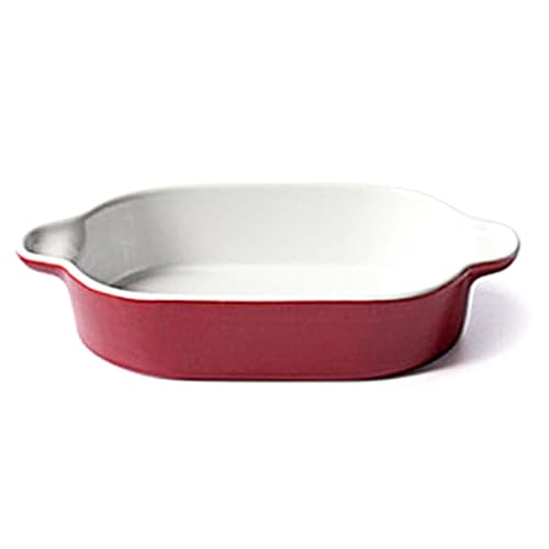 Ceramic Baking Dish Heat-resistant Lasagna Baking Dish with Handles Ceramic Casserole Reusable Mini Casserole Multipurpose Lasagna Pan Deep for Roasting and Red Baki Ceramic Baking Dish Heat-resistant Lasagna Baking Dish with Handles Ceramic Casserole Reusable Mini Casserole Multipurpose Lasagna Pan Deep for Roasting and Red Baki von fkngcp