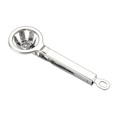 Eierschneider Wedger Hart gekochter Eierteiler Edelstahl 6 Gleiche Segmente tragbar mit langem Griff Silveregg Slicer Eierschneider Wedger Hart gekochter Eierteiler Edelstahl 6 Gleiche Segmente tragbar mit langem Griff Silveregg Slicer von fkngcp