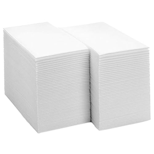 Einweghandtücher für Badezimmer, 100 Stück weiche und saugfähige Papierservietten, 12 x 17 Zoll trockene und nasse Gasthandtücher, Handservietten für Badezimmerküche, Party, Hochzeit oder Papier -Ser Einweghandtücher für Badezimmer, 100 Stück weiche und saugfähige Papierservietten, 12 x 17 Zoll trockene und nasse Gasthandtücher, Handservietten für Badezimmerküche, Party, Hochzeit oder Papier -Ser von fkngcp