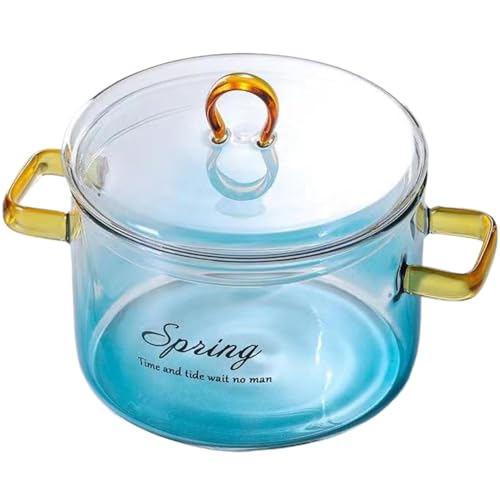 Glaspopf mit Deckel 1, 5L Dual Griff klarer topf mikrowellenmischbares köchellischem hitzebeständiges universelle töpfe zum kochen suppe milchbrei Glaspopf mit Deckel 1, 5L Dual Griff klarer topf mikrowellenmischbares köchellischem hitzebeständiges universelle töpfe zum kochen suppe milchbrei von fkngcp