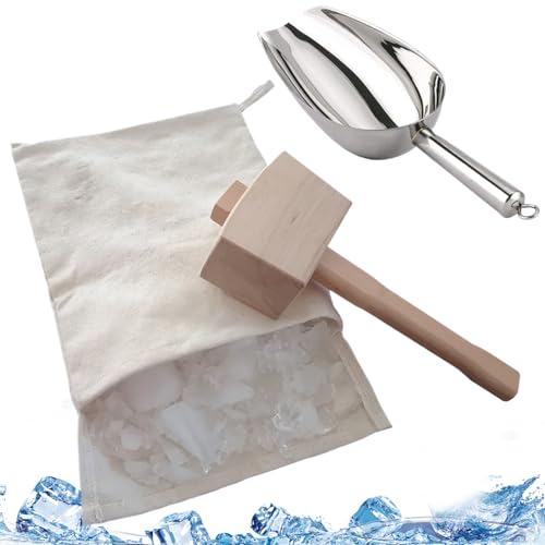 ICE MALDET UND SABE MIT ICE SCOOP 3PCS/SET Food Grade Manual Crusable Professional Crusher für Heimnutzung Bar Party Barkedendice Mallet ICE MALDET UND SABE MIT ICE SCOOP 3PCS/SET Food Grade Manual Crusable Professional Crusher für Heimnutzung Bar Party Barkedendice Mallet von fkngcp
