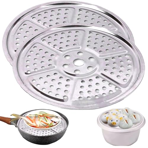 Konservenregal, 2pcs 11-Zoll-Runddruckrostrock, hitzebeständige Edelstahldämpfung mit Multi-Löchern, wiederverwendbarer Dampf für Druckcanner-Canner-Canner- von fkngcp