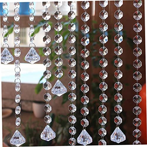 Kristall Acryl -Edelsteine ​​Perlenstränge klare Kristallperlenstränge hängen klare Diamantkette Acrylperlen Vorhang für Hochzeits Geburtstagsfeierdekorationen von fkngcp
