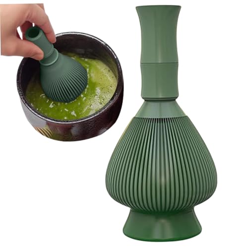 Matcha Whisk Safe Plastic Wärme-resistente 80-Pflanzen Matcha Wisk Japaner Stil wiederverwendbarer Mixer-Pinsel für Teezeremonie (grün) von fkngcp