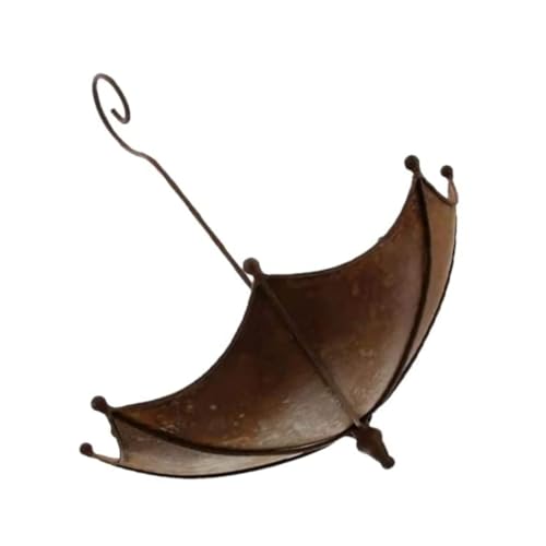Regenschirmförmiger Vogelmolroge, Hängende Vogelfutterschale, Regenschirm Hummingbird-Feeder für Outdoors, Metallbad-Teich oder Trinker, Metall Wild für Außenhängesamen von fkngcp