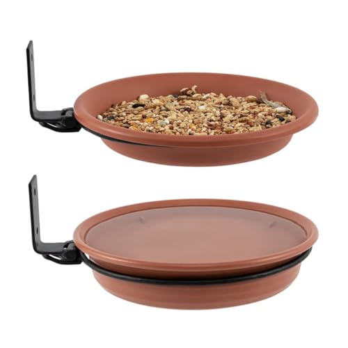 Round Tablett Vogelhäuschen Vogelbad Hängende Brunnen Hummingbird Feeder für Outdoors Fensterdeck Balkon Garten 2 Pack von fkngcp