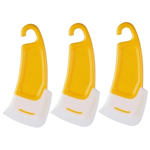 Silikonschaber 3pcs 6, 1 x 2, 6 Zoll Pfanne Schaber Nicht-Stick-Gericht wiederverwendbare Hängespeisen für Küchenreinigungsgerichte Töpfe Pans Schüssel Werkzeugpfanne Pfanne von fkngcp