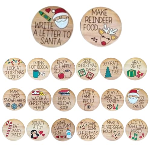 Weihnachts -Countdown -Token -Tokens -Set 1, 77inch TO DO Listliste Adventskalender -Token von fkngcp