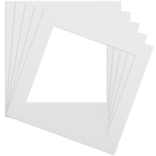 fkngcp 5pcs Bilderrahmenmatten 12x12 '' Fade-resistenter 3D-Effekt-MAT-Board mit 8x8 '' innerer schützender Kleiner Bildmatting zum Hinzufügen von Fotorahmen Display-Effektmat fkngcp 5pcs Bilderrahmenmatten 12x12 '' Fade-resistenter 3D-Effekt-MAT-Board mit 8x8 '' innerer schützender Kleiner Bildmatting zum Hinzufügen von Fotorahmen Display-Effektmat von fkngcp