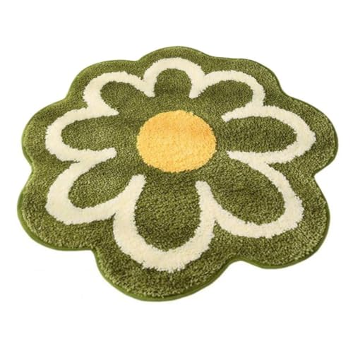 fkngcp Badematte Nicht -Schlupf -Badewanne Teppich Blume geformte Duschmatte Absorbierende Badezimmer für Wohnkultur Badezimmer Teppich von fkngcp