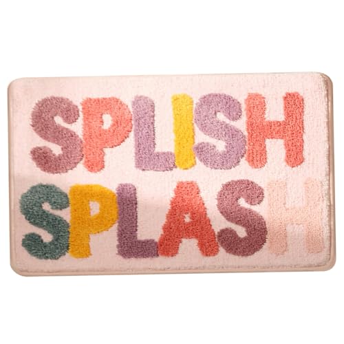 fkngcp Badmatte Bunt 20x31.5 Buntes Badezimmermatte mit Splish-Splash-Badezimmer mit Nicht rutschem Gummiboden bequemer Nicht-Shedding Schnelles Absorbierbad Rugbat fkngcp Badmatte Bunt 20x31.5 Buntes Badezimmermatte mit Splish-Splash-Badezimmer mit Nicht rutschem Gummiboden bequemer Nicht-Shedding Schnelles Absorbierbad Rugbat von fkngcp