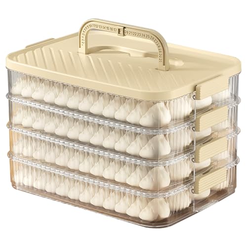 fkngcp Dumpling Storage Box 4-Layer Stapelbarer Cookie-Container mit Schnalle & Time Recodierer-Cookie-Containern mit Lids luftdicht und Speicher für Kitchencookie-Container handeln fkngcp Dumpling Storage Box 4-Layer Stapelbarer Cookie-Container mit Schnalle & Time Recodierer-Cookie-Containern mit Lids luftdicht und Speicher für Kitchencookie-Container handeln von fkngcp