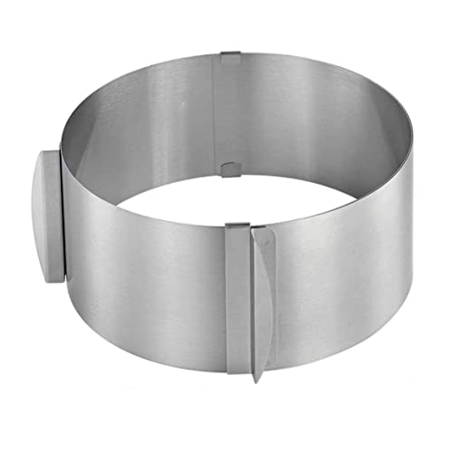 fkngcp Verstellbarer Fondantkuchenform Edelstahlschneider backen rund Mousse Ring Kuchenform Kuchenfondter Form fkngcp Verstellbarer Fondantkuchenform Edelstahlschneider backen rund Mousse Ring Kuchenform Kuchenfondter Form von fkngcp