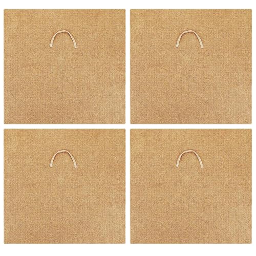 fkngcp Wurmdecke 4pcs 24x24in Jute Faser Einfaches Schneiden von Wurmbehälter Decke zum Kompostieren mit Pull -Ring -faltbaren Decken für Farm Composting -Behälter fkngcp Wurmdecke 4pcs 24x24in Jute Faser Einfaches Schneiden von Wurmbehälter Decke zum Kompostieren mit Pull -Ring -faltbaren Decken für Farm Composting -Behälter von fkngcp