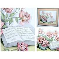 Mutter Liebe Gerahmtes Rosengedicht Druck, Vintage Rosa Rose Gerahmter Gedicht, Graue Mutterliebe Druck von flabbyrabbit