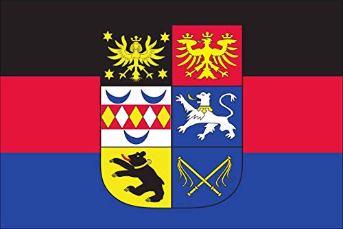 flaggenmeer® Flagge Ostfriesland mit Wappen 120 g/m² ca. 100 x 150 cm von flaggenmeer